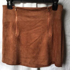 Fitted Mini Skirt - Tan - Size Medium